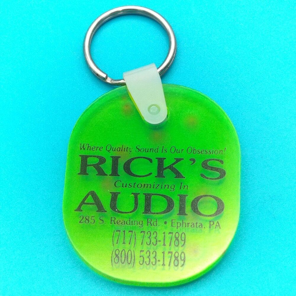 RICK'S AUDIO Ephrata PA Keychain Plastic Split Ring